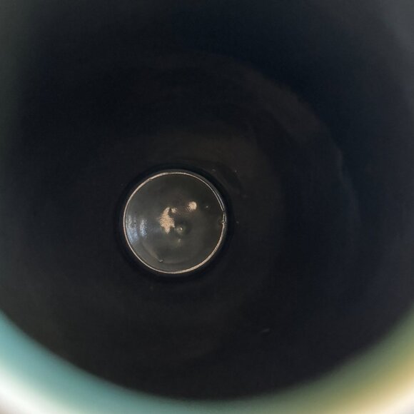 Vintage Blue and White Pottery Vase with Seagull Bird Design - Picture 8 of 11